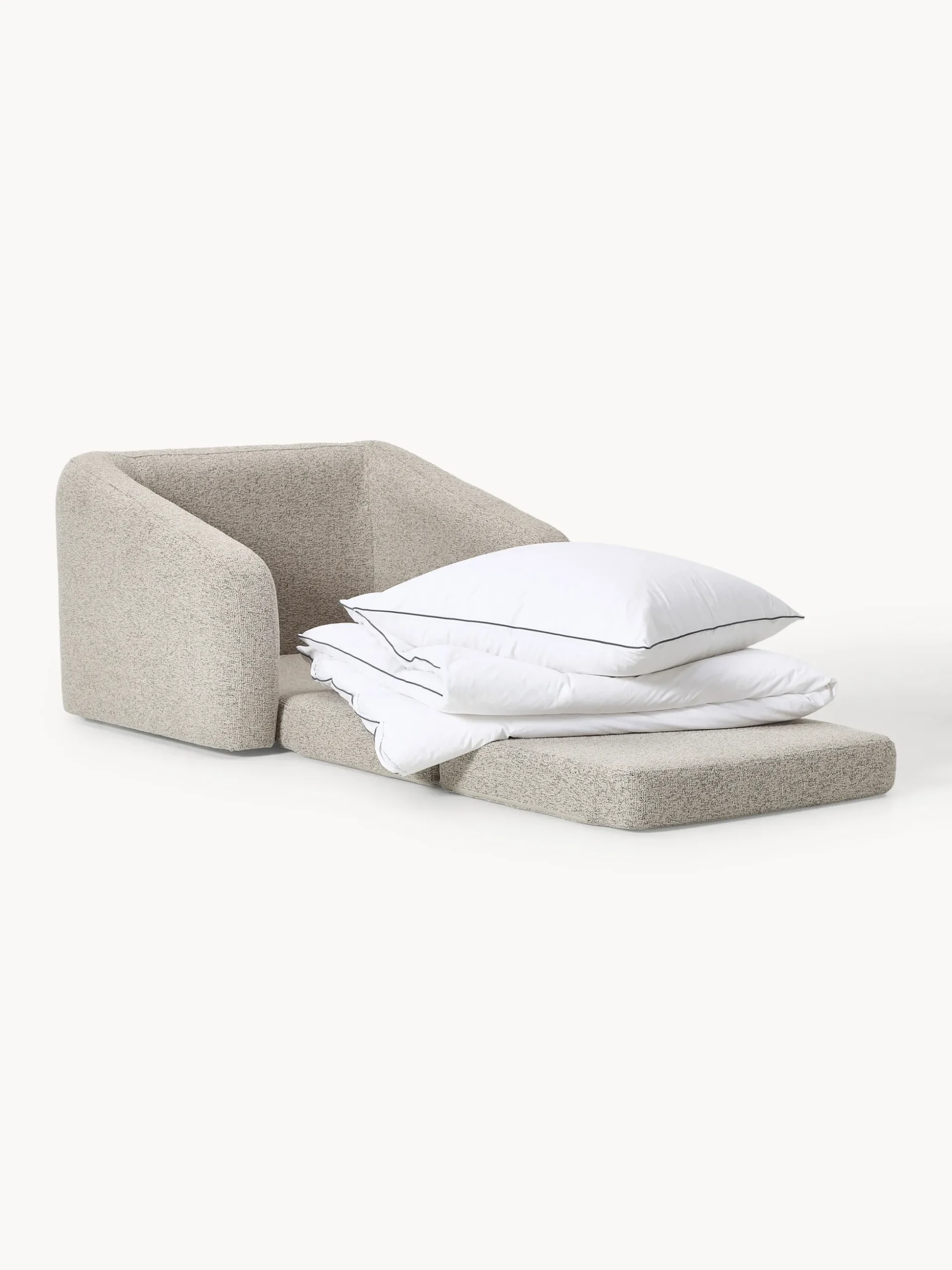 Poltrona letto in bouclé Eliot