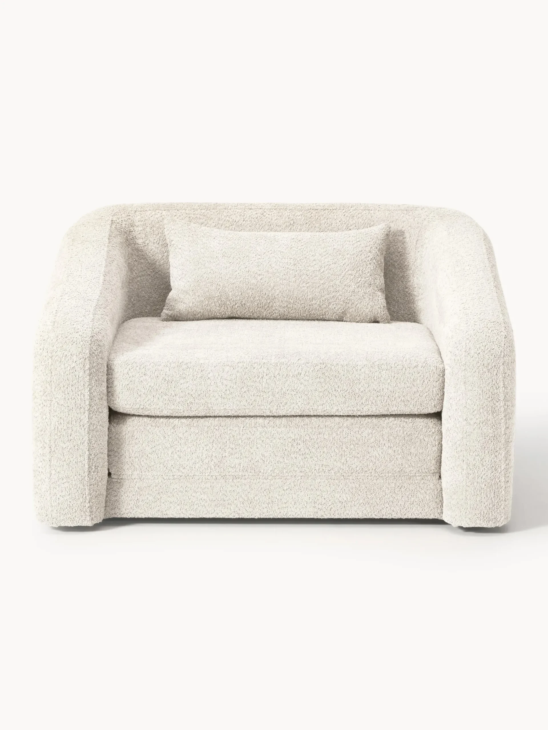 Poltrona letto in teddy-bouclé Eliot
