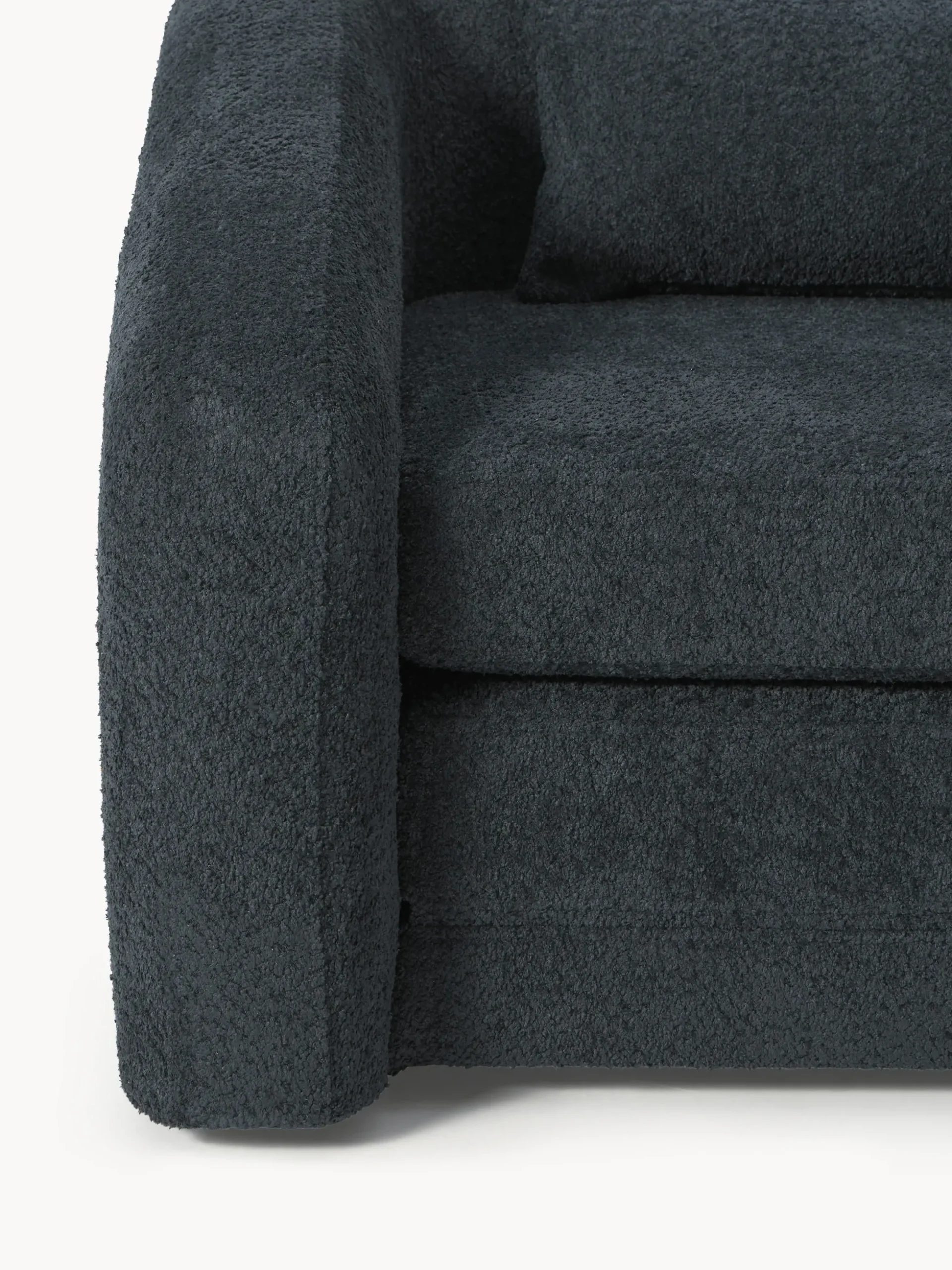 Poltrona letto in teddy-bouclé Eliot