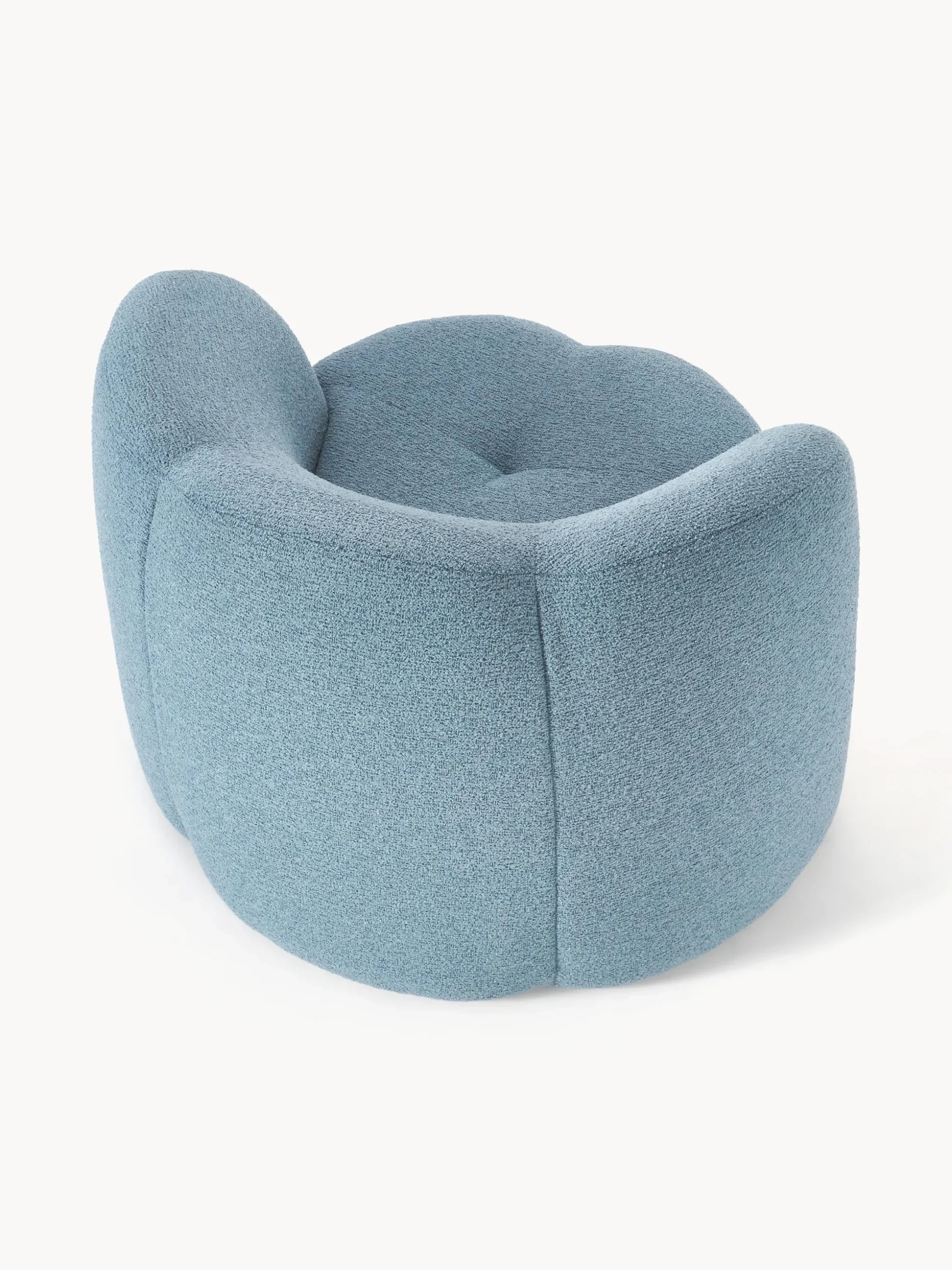 Poltrona lounge in bouclé Fleur