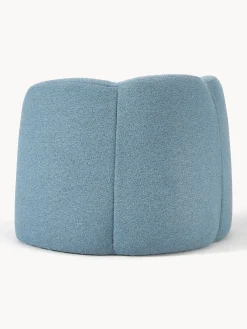 Poltrona lounge in bouclé Fleur