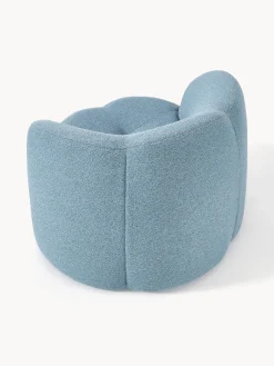 Poltrona lounge in bouclé Fleur