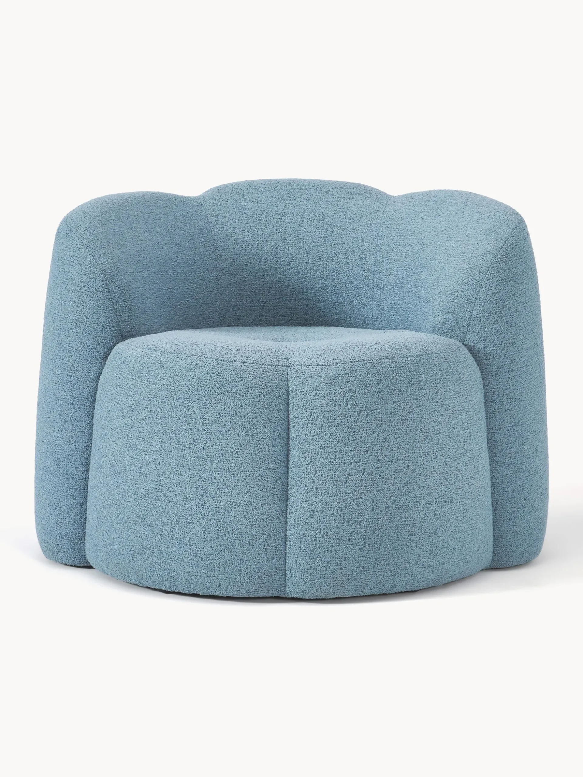 Poltrona lounge in bouclé Fleur