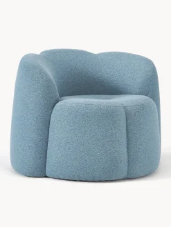 Poltrona lounge in bouclé Fleur