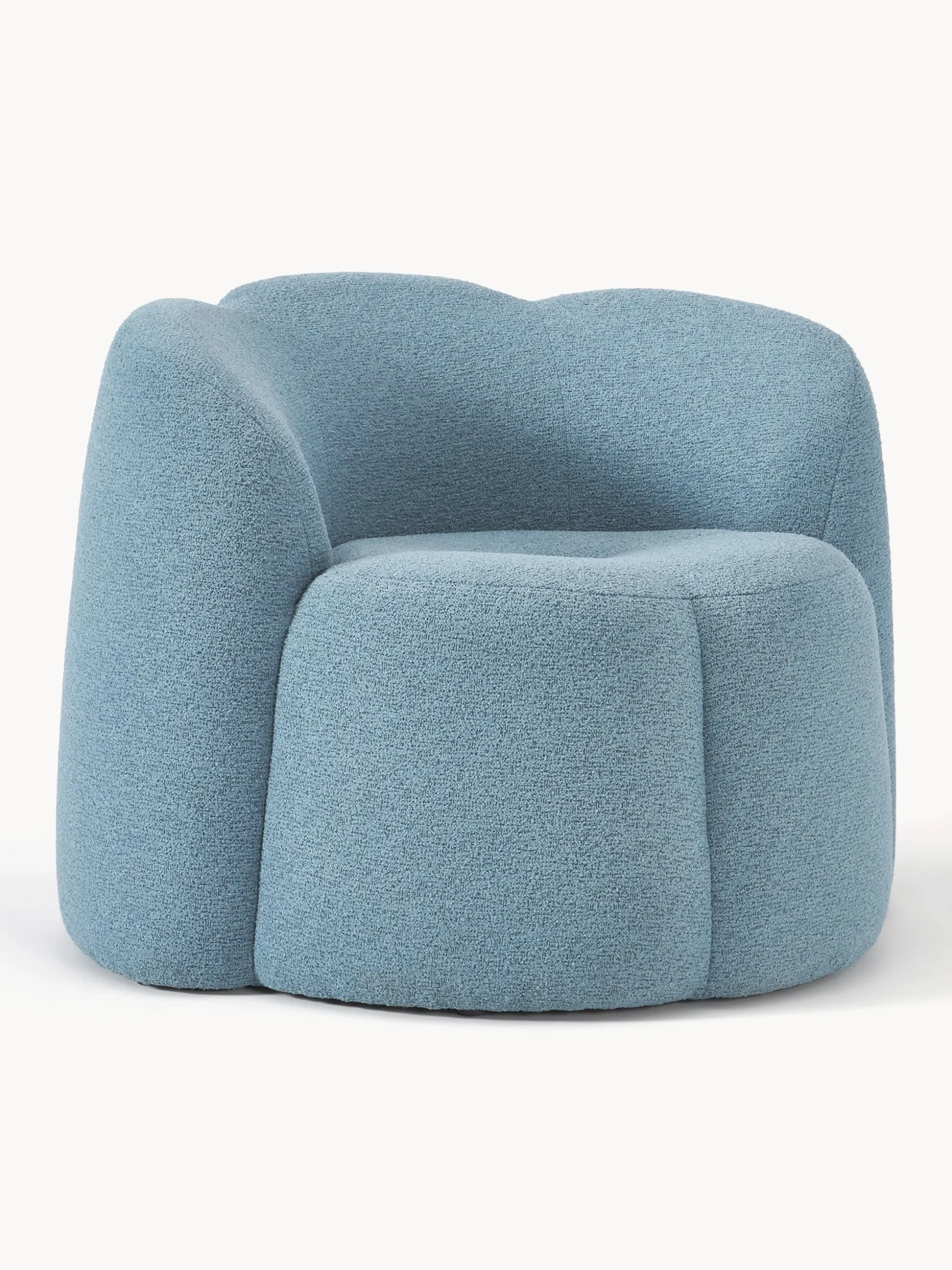 Poltrona lounge in bouclé Fleur