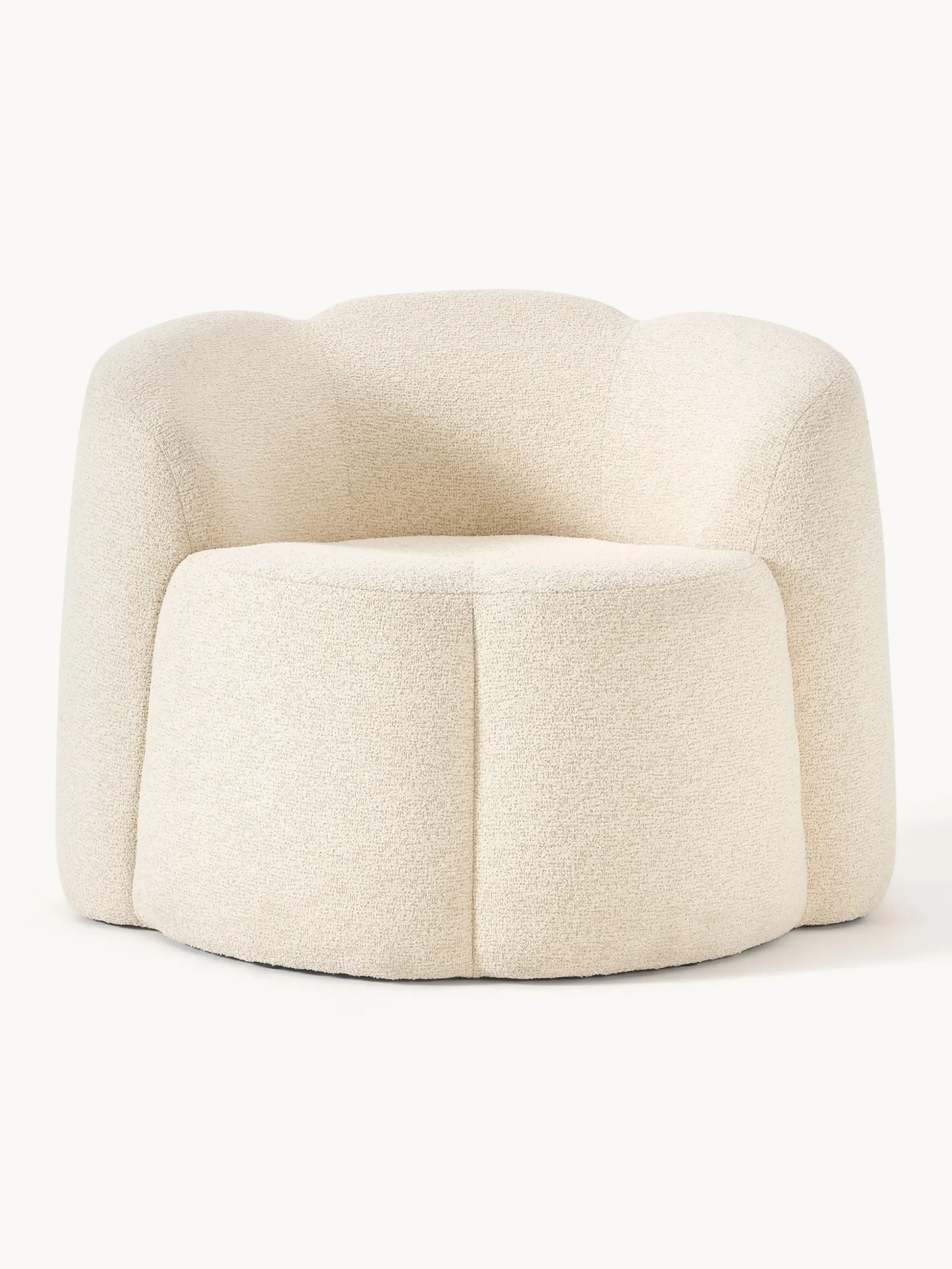 Poltrona lounge in bouclé Fleur