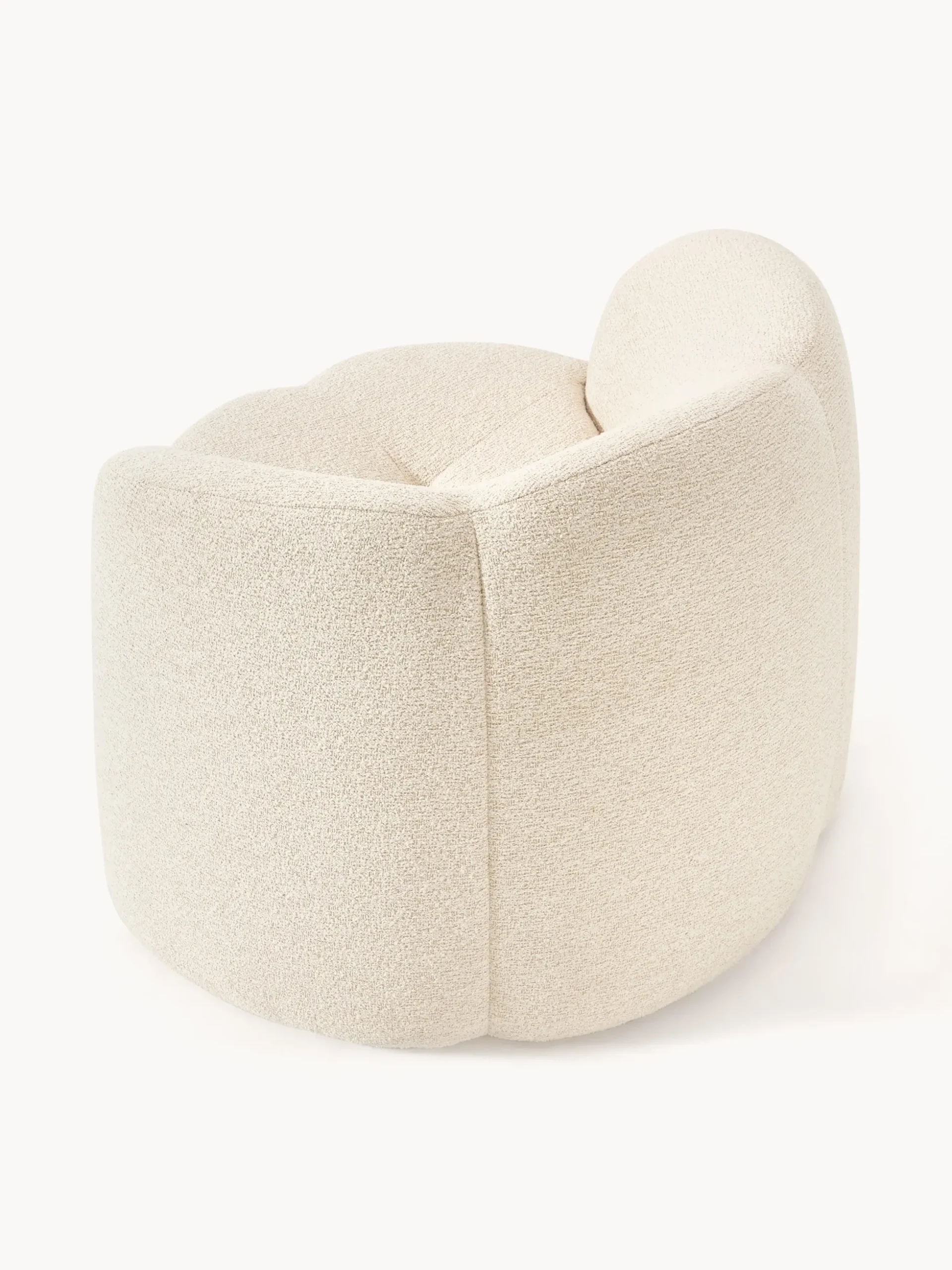 Poltrona lounge in bouclé Fleur