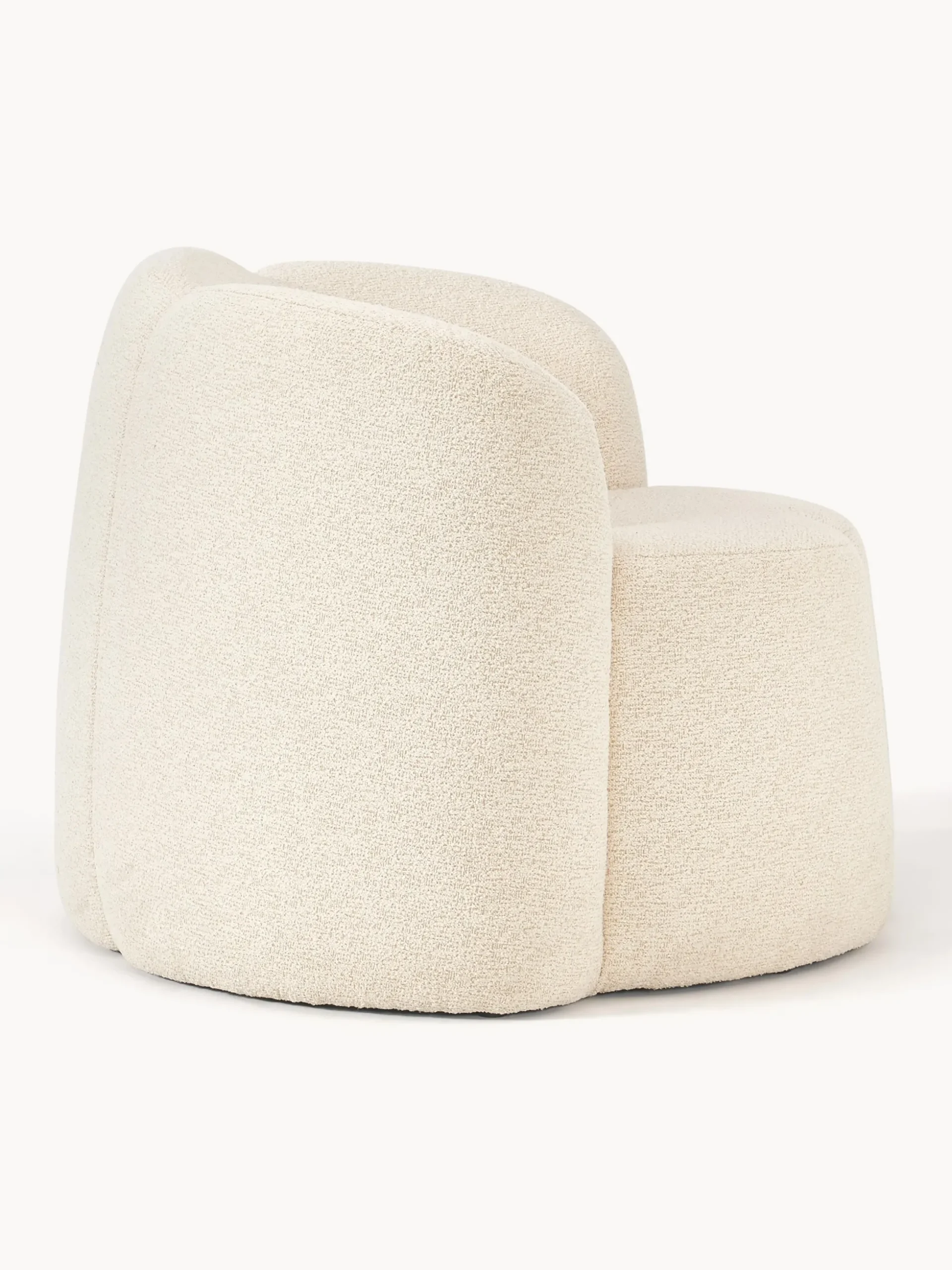 Poltrona lounge in bouclé Fleur