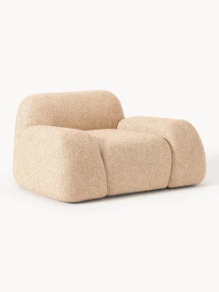 Poltrona lounge in bouclé Wolke