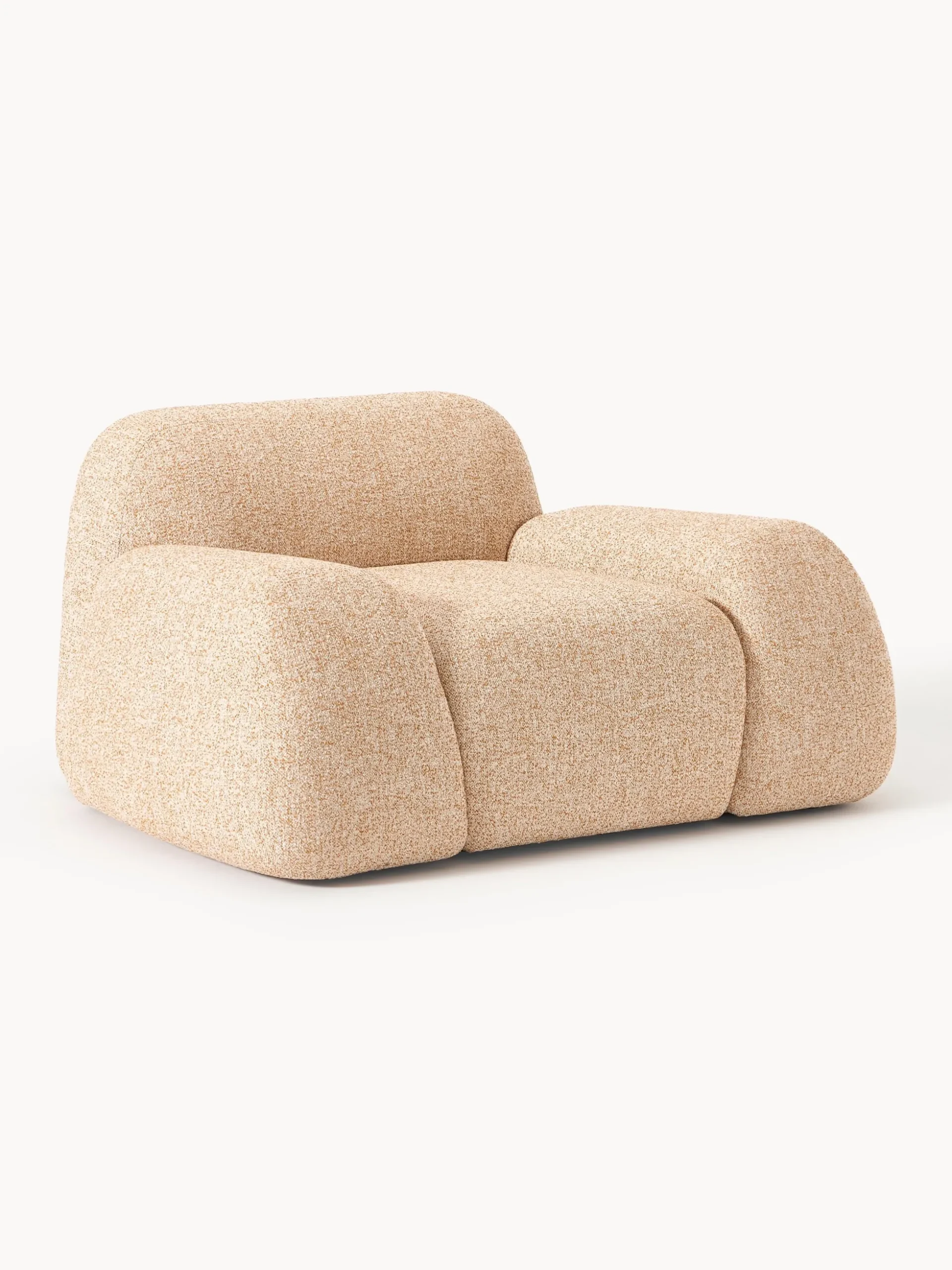 Poltrona lounge in bouclé Wolke