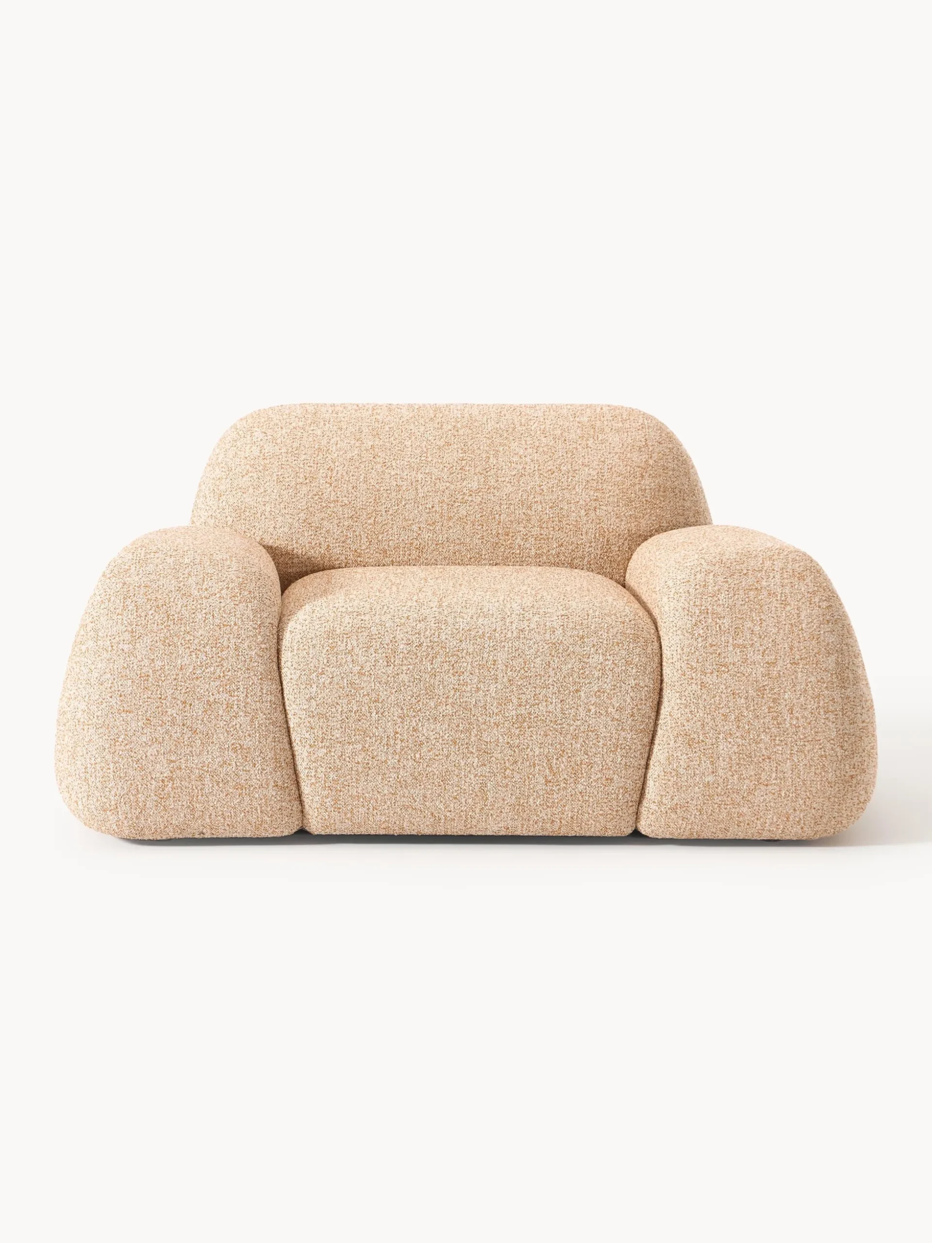 Poltrona lounge in bouclé Wolke