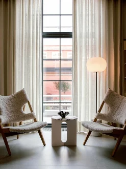 Poltrona lounge in pelle di pecora Knitting