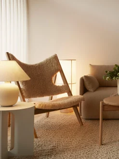 Poltrona lounge in pelle di pecora Knitting