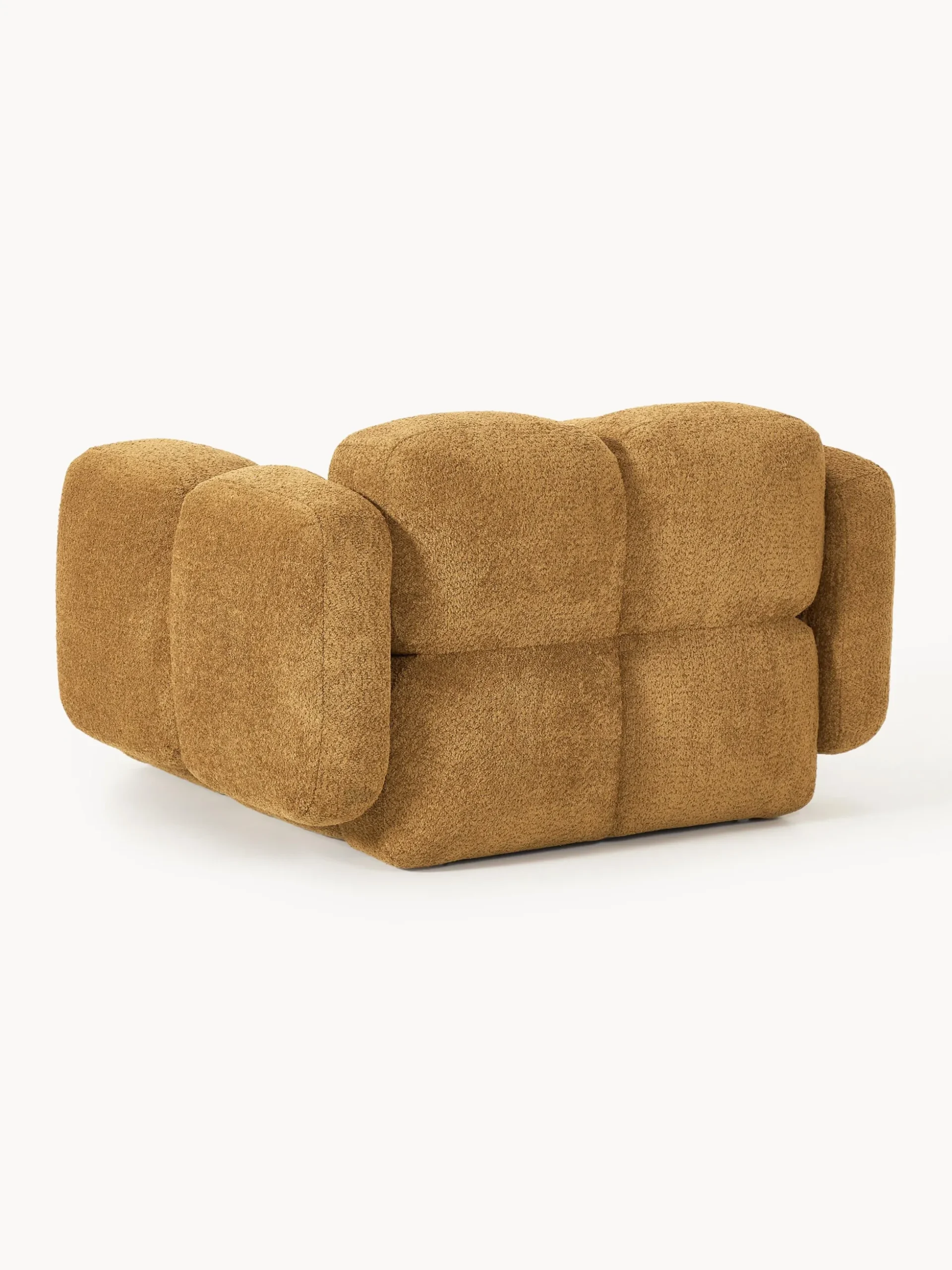Poltrona lounge in teddy-bouclé Tayla