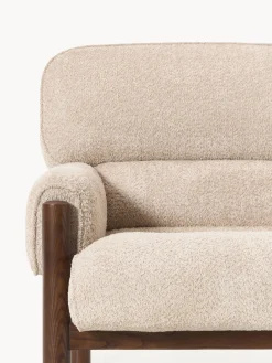 Poltrona lounge in teddy bouclé Calum