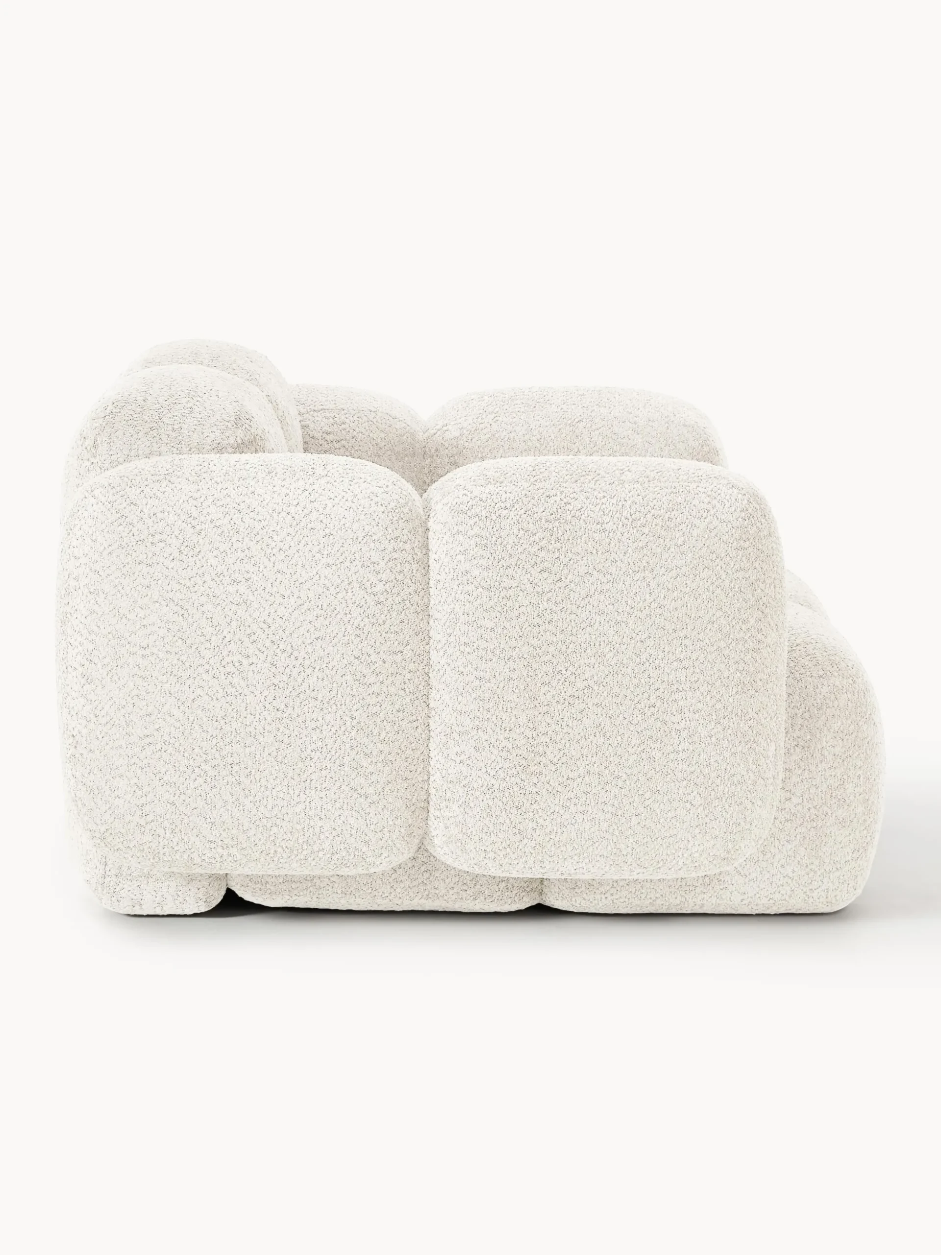 Poltrona lounge in teddy-bouclé Tayla