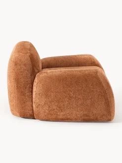 Poltrona lounge in teddy-bouclé Wolke