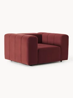 Poltrona lounge in velluto Lena