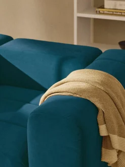 Poltrona lounge in velluto Lena