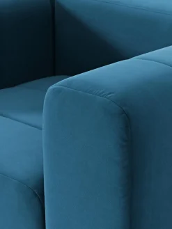 Poltrona lounge in velluto Lena
