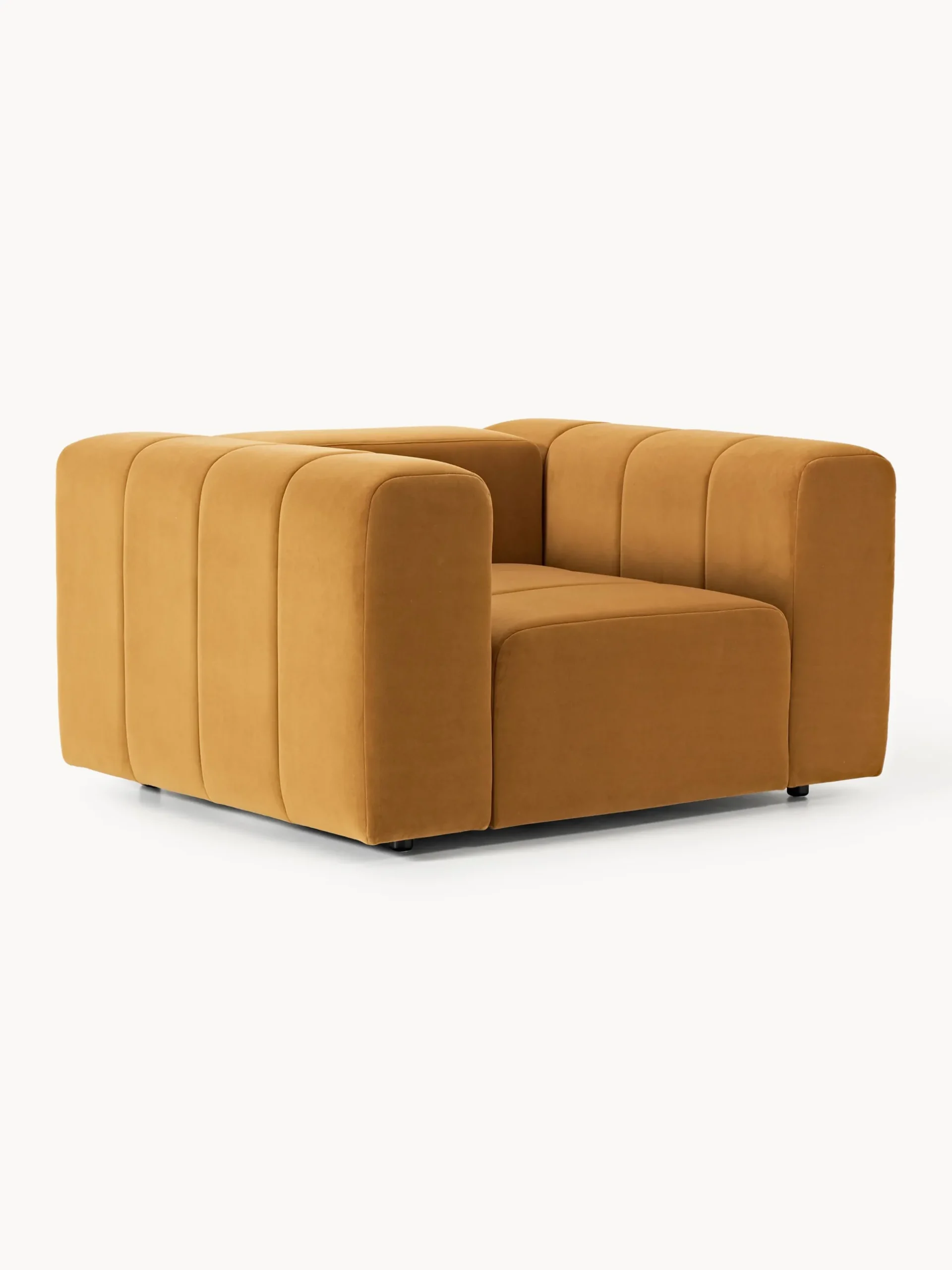 Poltrona lounge in velluto Lena