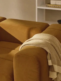 Poltrona lounge in velluto Lena