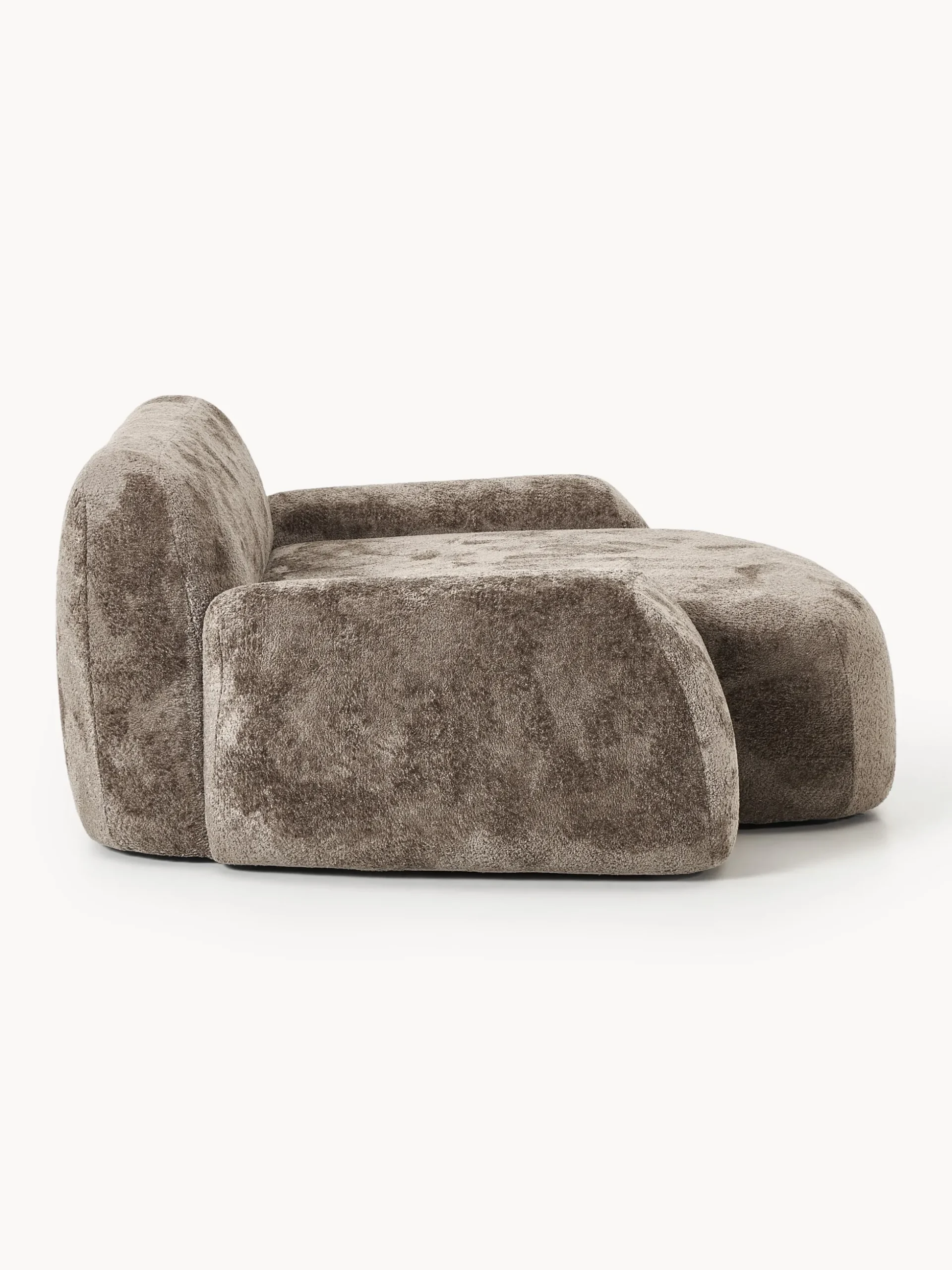 Poltrona lounge XL in teddy bouclé Wolke