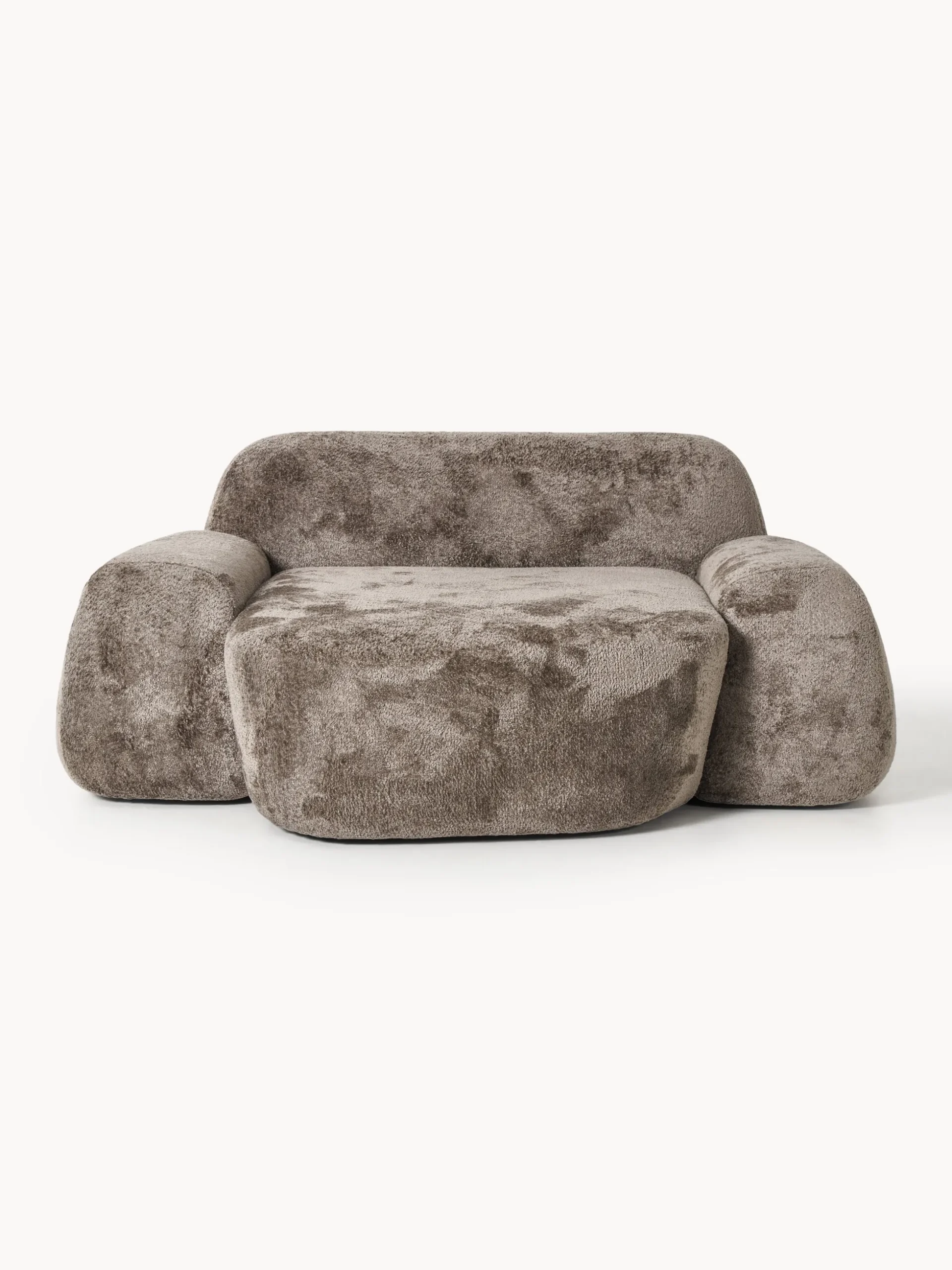 Poltrona lounge XL in teddy bouclé Wolke