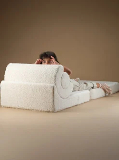 Poltrona pieghevole per bambini in teddy fatta a mano Flipster