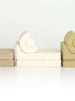 Poltrona pieghevole per bambini in teddy fatta a mano Flipster