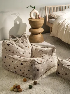 Poltrona sacco per bambini in bouclé fatta a mano Sugar