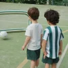 Porta gonfiabile Green Stripe con palla