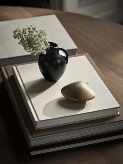 Portacandela in ottone Clam