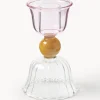 Portacandela in vetro borosilicato Perle