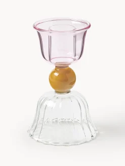 Portacandela in vetro borosilicato Perle