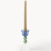 Portacandela in vetro borosilicato Perle