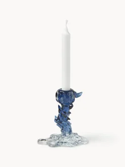 Portacandela in vetro Drip