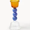 Portacandela in vetro borosilicato Perle