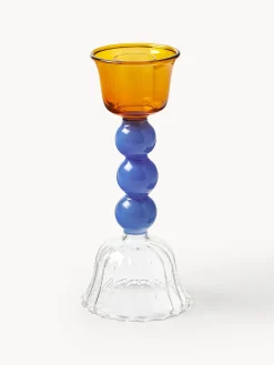 Portacandela in vetro borosilicato Perle