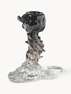Portacandela in vetro Drip