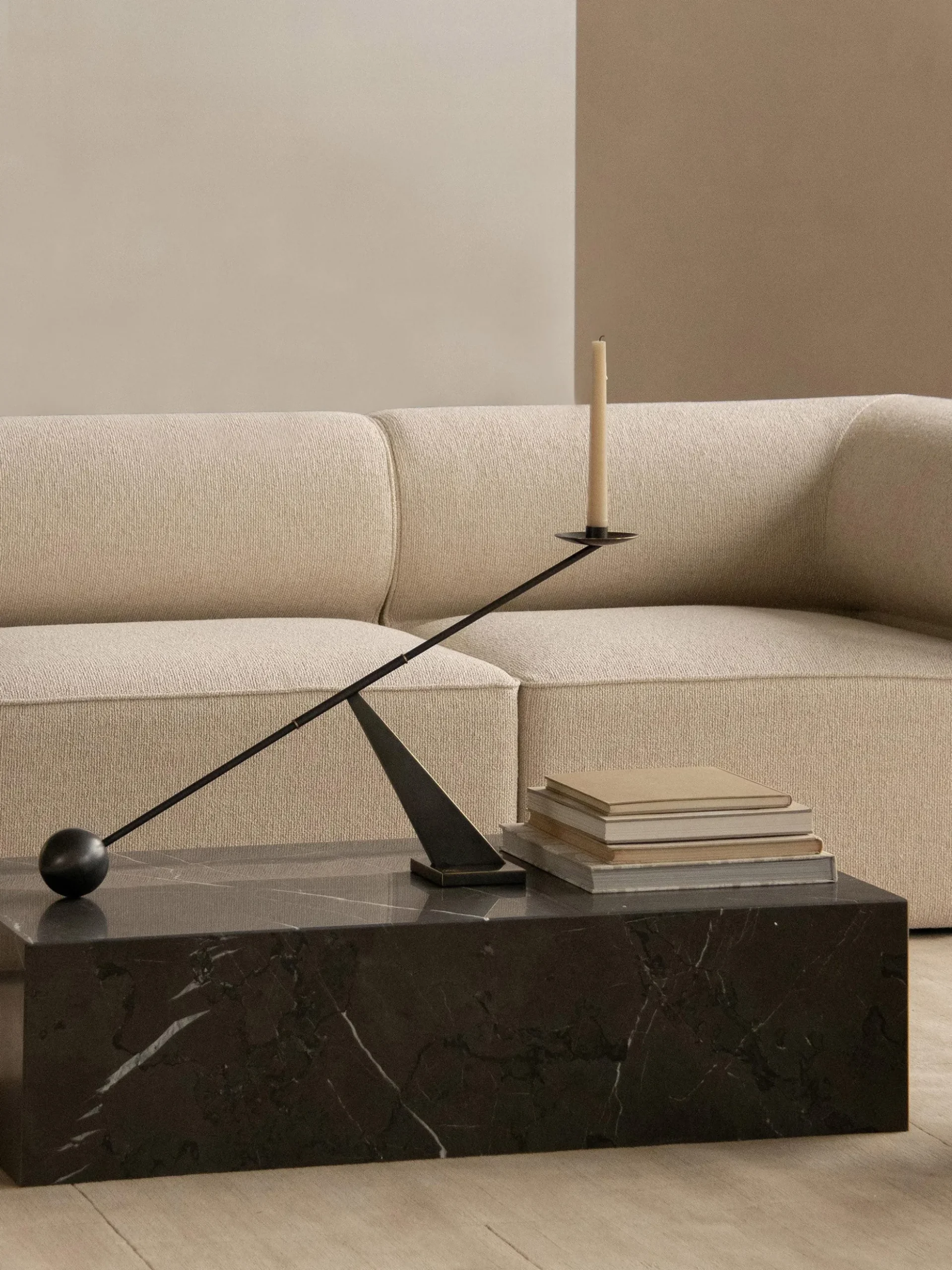Portacandele di design in metallo Interconnect