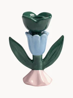 Portacandele dipinto a mano Blume