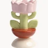 Portacandele dipinto a mano Blume