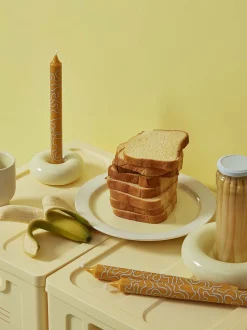 Portacandele grande in ceramica Bob