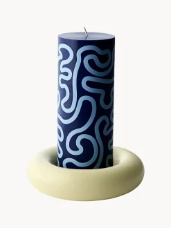 Portacandele grande in ceramica Bob
