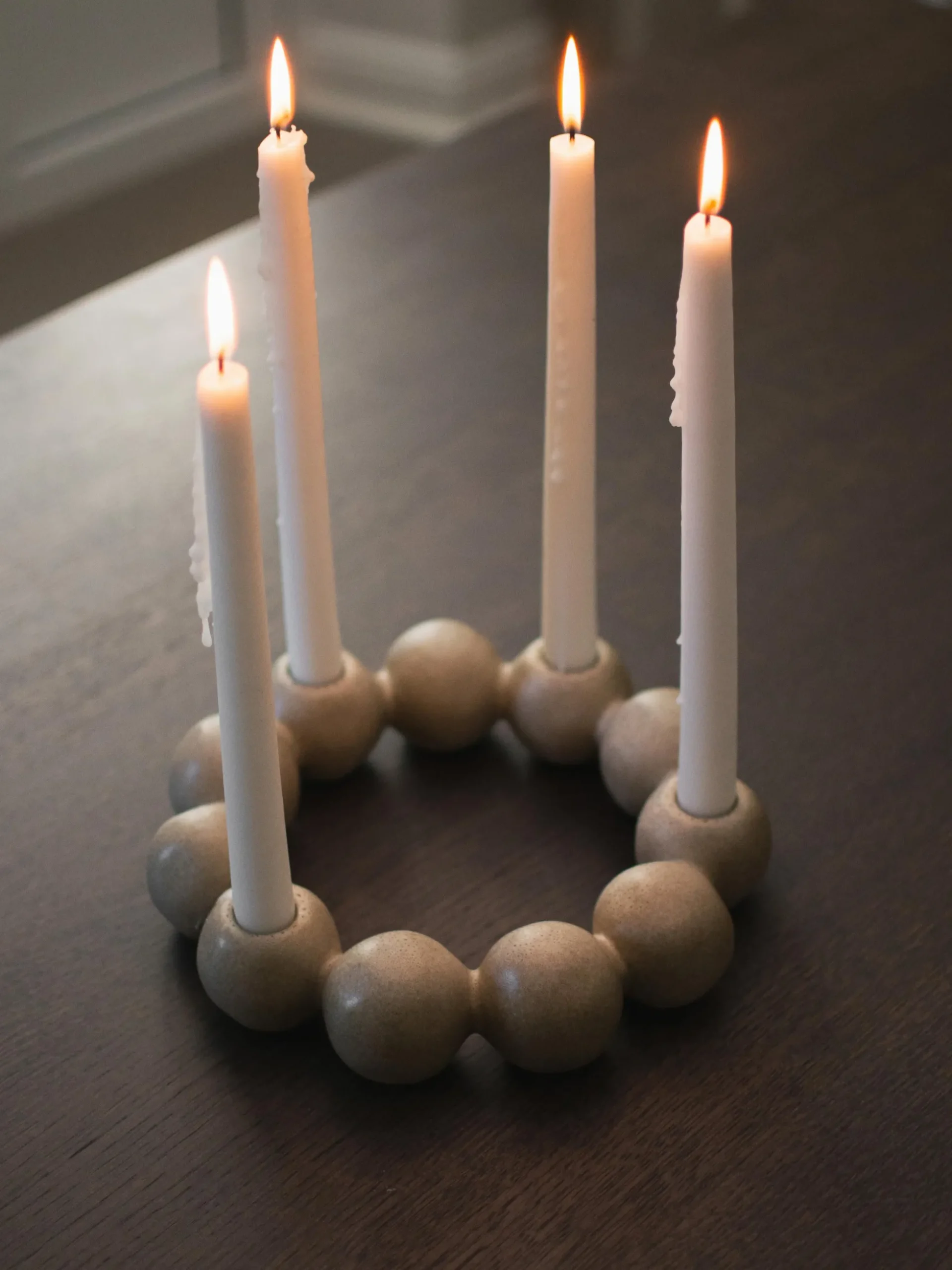 Portacandele in ceramica Bright