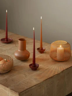 Portacandele in ceramica Vela