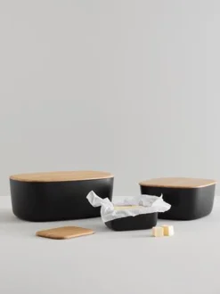 Portapane con coperchio in bambù Box-It