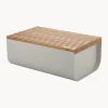 Portapane con coperchio in legno di bambù Mattina