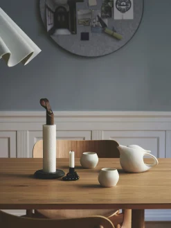 Portarotolo da cucina in legno di quercia Grab